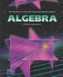 Tapa de Algebra (The University of Chicago School Mathematics Project)