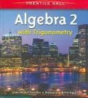 Tapa de Algebra 2 with Trigonometry