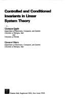 Tapa de Controlled and conditioned invariants in linear system theory