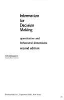 Tapa de Information for Decision Making