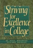 Tapa de Striving for excellence in college