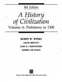 Tapa de A history of civilization