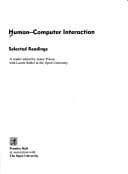 Tapa de Human-Computer Interaction: Selected Readings