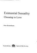 Tapa de Existential sexuality; choosing to love