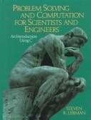 Tapa de Problem Solving and Computation for Scientists and Engineers