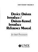 Tapa de Device driver interface/driver-kernel interface reference manual