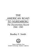 Tapa de The American Road to Nuremberg