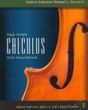 Tapa de Student solutions manual for single variable calculus early transcendentals