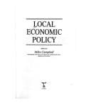 Tapa de Local Economic Policy