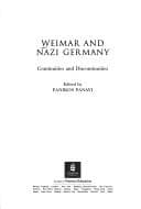 Tapa de Weimar and Nazi Germany