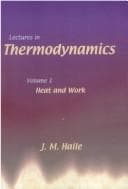 Tapa de Lectures in Thermodynamics