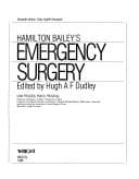 Tapa de Hamilton Bailey's Emergency Surgery
