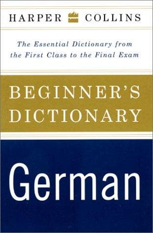 Tapa de HarperCollins Beginner's German Dictionary
