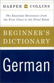 Tapa de HarperCollins Beginner's German Dictionary