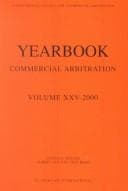 Tapa de Yearbook Commercial Arbitration Volume XXV - 2000