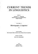 Tapa de Historiography of Linguistics (Current Treands in Linguistics, Vol 13)