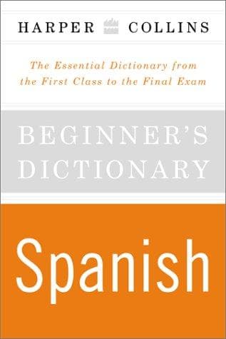 Tapa de HarperCollins Beginner's Spanish Dictionary