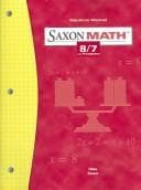 Tapa de Saxon Math 8/7