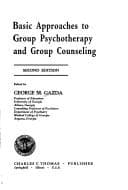 Tapa de Basic approaches to group psychotherapy and group counseling