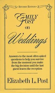 Tapa de Emily Post on weddings
