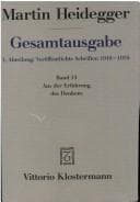Tapa de Gesamtausgabe Abt. 1 Veröffentlichte Schriften Bd. 13. Aus der Erfahrung des Denkens