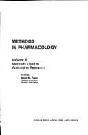Tapa de Methods in Pharmacology:Vol. 6:Methods Used in Adenosine Research (Methods in Pharmacology)