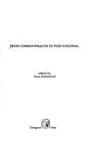 Tapa de From Commonwealth to Post-colonial