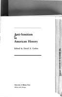 Tapa de ANTI SEMITISM IN AMERICA