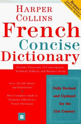 Tapa de Harper Collins French dictionary