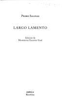 Tapa de Largo lamento
