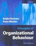 Tapa de Principles of organizational behaviour