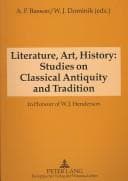 Tapa de Literature, art, history