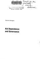Tapa de Aid Dependence and Governance (Expert Group on Development Issues 2000, 1)