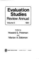 Tapa de Evaluation Studies Review Annual