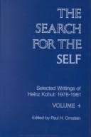 Tapa de Search for the Self: Selected Writings of Heinz Kohut