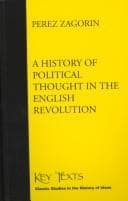 Tapa de A History of Political Thought in the English Revolution (Key Texts - Classic Studies in the History of Ideas)