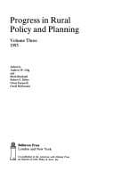 Tapa de Progress in Rural Policy and Planning
