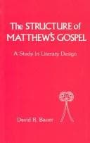 Tapa de The structure of Matthew's Gospel