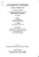 Tapa de Automatic Control 1990, Volume Volume III (International Federation of Automatic Control World Congress//Proceedings)