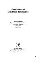 Tapa de Foundations of Constraint Satisfaction (Computation in Cognitive Science)