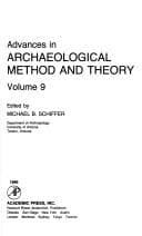 Tapa de Advances in Archaeological Method and Theory (Advances in Archaeological Methods & Theory)