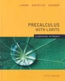 Tapa de Precalculus With Limits - A Graphing Approach