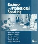 Tapa de Business and Professional Speaking