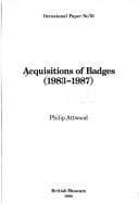 Tapa de Acquisitions of Badges