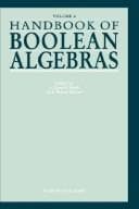 Tapa de Handbook of Boolean algebras