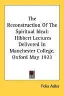 Tapa de The reconstruction of the spiritual ideal