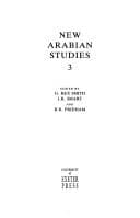 Tapa de New Arabian studies