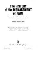 Tapa de The History of the Management of Pain