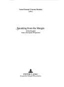 Tapa de Speaking from the margin