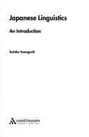 Tapa de Japanese Linguistics